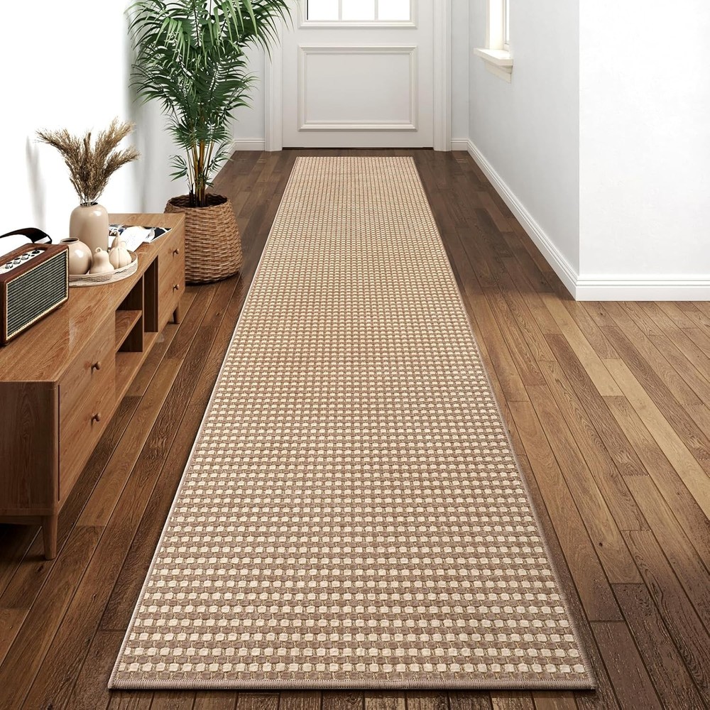 2×10 ft Hallway Runner Rug Extra Long Boho Woven Kitchen Runner Rugs Mat Non