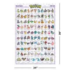 Pokemon – 3 Piece Gaming TV Show Poster Set (Regions – Johto, Hoenn & Sinnoh)