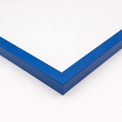 11×22 Frame Blue Solid Wood Picture Frame Width 0.75 Inches | Interior Frame Dep