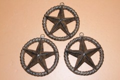 Barn Star Plaques for DIY Rustic Woodworking Projects, Metal – 4 7/8 inch – W-26