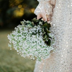 20Pcs Baby Breath Artificial Flowers Fake Babys Breath Gypsophila Flower White