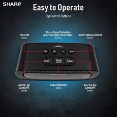 Extra Loud Alarm Clock Bed Shaker for Heavy Sleepers Hearing Impaired Deaf Teens