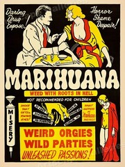 Marijuana 1930s Smoking Reefer Madness Vintage Style Movie Poster – 18×24