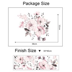 Accessories Sticker Decals Decor Decoration Flower Home Living Room Pink