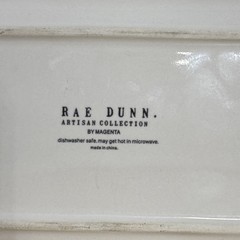 Rae Dunn Love Plate Tray Trinket Dish White Ceramic 9in X 5in