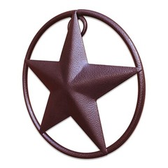 Rustic Dimensional Barn Star – 5″ Brown Metal Country Farmhouse Home Decoration