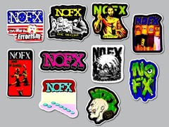 NOFX Vinyl Sticker Lot (10 Stickers) punk rock rancid misfits minor threat doa