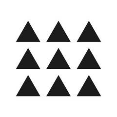 Set of 9 Triangle Shape Vinyl Decal shape symbol Sticker