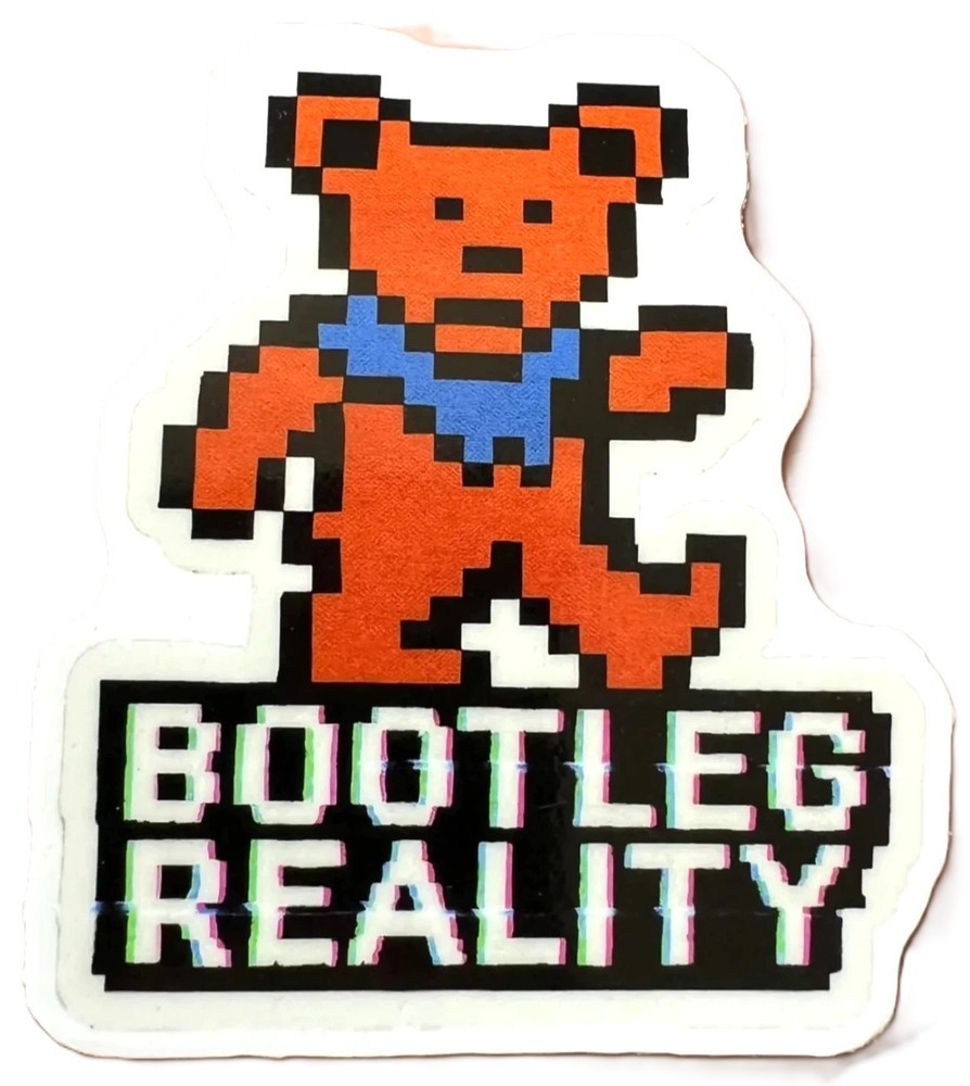 ⚡⚡GRATEFUL DEAD Dancing Bear Bootleg Reality * NEW* Sticker 2″ x 3″ ⚡⚡