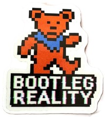 ⚡⚡GRATEFUL DEAD Dancing Bear Bootleg Reality * NEW* Sticker 2″ x 3″ ⚡⚡