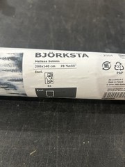 New IKEA BJORKSTA M. Selmin Black & White Pine Trees Print on Canva 78 3/4 X 55″