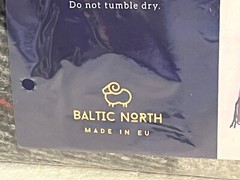 Baltic North 100% New Zealand Wool Fringed Throw Blanket 78″x55″ Made In EU NEW