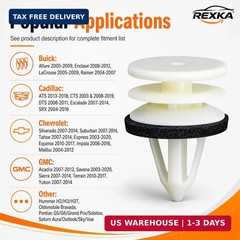 Rexka 10pcs Door Trim Panel Retainer Clip 11519031 Compatible with GM Chevrolet