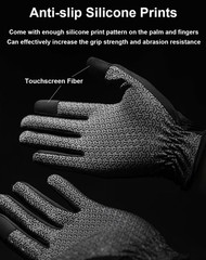 Full Finger Thin Hiking Gloves Women Men, Light Touchscreen UV Gloves for Hik…