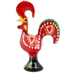 1.5″ Traditional Portuguese Aluminum Good Luck Barcelos Rooster – Set of 6