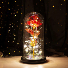 Forever Galaxy Rose In Glass Dome Eternal LED Light Flower Valentine’s Day Gift