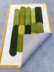 Multi Geometric Rugs 3×5 Ft Handmade 100% Woolen Hand Tufted For Home Decoration