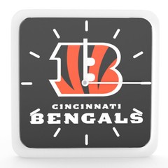 3 in 1 NFL Cincinnati Bengals Home Office Decor Wall Desk Magnet Clock 6 inches