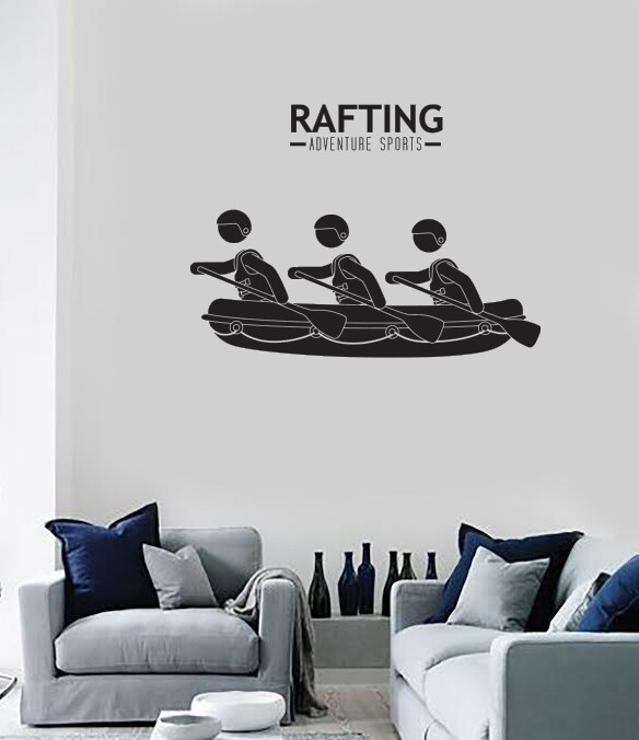 Wall Vinyl Decal Extreme Adventure Sports Design Rafting Stickers (n1727)