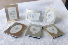 2.5×3.5 Inch Mini Metal Picture Frame Set Set of 3, 2 1/2 x 3 1/2 Matte Brush…