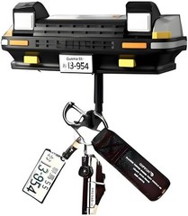 Retro Car Key Holder Wall Mount – Creative Automotive Key Rack with Hooks, Vin