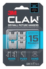 15 lb. Drywall Picture Hanger with Spot Markers, Heavyweight Hanging Solution…