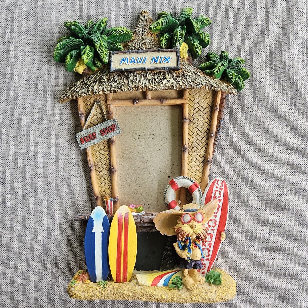 MAUI NIX PICTURE FRAME FROM EARLY 2000s DAYTONA BEACH FLORIDA SURF SHOP NEW RARE