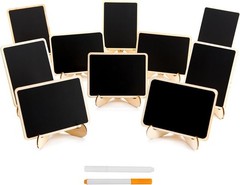 Small Rectangle Chalkboards – 4″ x 3″ Mini Signs for Parties & Decorations