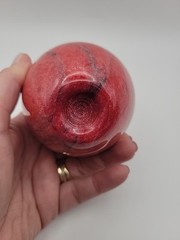 Marble/ Alabaster Stone Apple Paper Weight Heavy