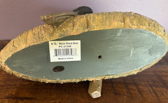 Bear Statue Figurine Cabin Rustic Decor Canoe Tree Wood Look Resin 10x6x4.5″