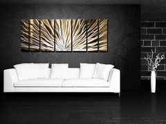 Modern Art Contemporary Abstract Metal Wall Sculpture Work Painting Large Decor