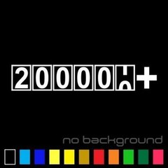 200000+ Miles Sticker Vinyl Decal High Mileage Km Car Window Funny FCK JDM