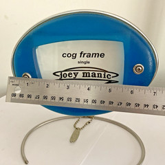 Joey Manic Picture Frame Single Cog Frame Blue Vintage 1990s Designer Decor