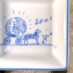 Hermes Mini Change Tray 2001 Limited Horse Car Globe 8 x 8 cm w/ Box