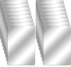 32 Pieces Shatter Proof Plastic Mirror Craft 4 X 6 Inch Small Mirror