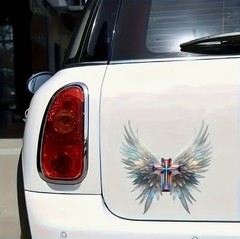 PRISM Cross Wings Angel Vinyl Decal Sticker 6”INCH Christian Religious God Jesus