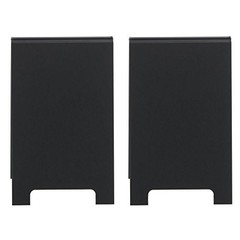 HUBERT® A-Frame Sign Holder Black Matte Plastic – 4″L x 6″H