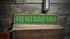Custom Farm Name Sign – Rustic Hand Made Vintage Wooden Sign
