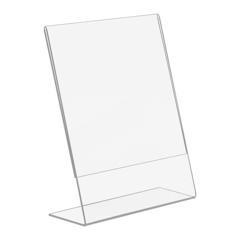 4, 4×6 Acrylic Photo Frames Vertical Standing Clear Plastic Picture Table Signs