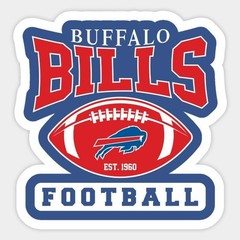 Buffalo Bills Sticker Decal Laptops Helmets Hard Hat Tumbler