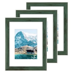 3 Pack 9×12 Green Picture Frame for 6×8 Photo Wall Mount Gallery Display Decor