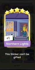 Northern Lights Golden Blitz The Simpsons Go Album Sticker 5 Star Set 15 On 19th