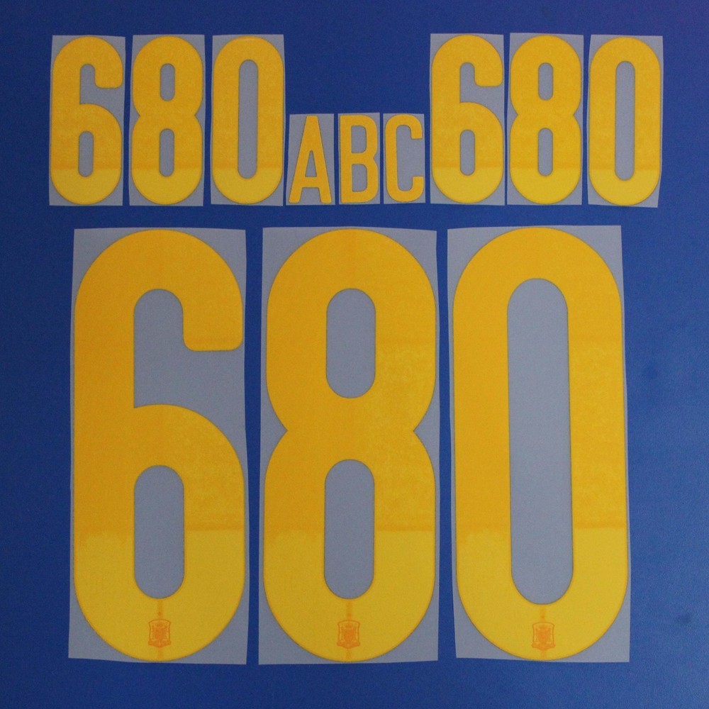 2020-21 Spain Name Number Personalise Customise Player Size Nameset Print