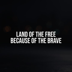 8in Vinyl Decal Sticker – «Land Of The Free Because Of The Brave»
