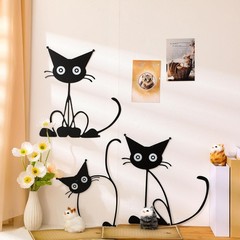 3 Pcs Cat Wall Art Decor Metal Wall Sculptures Decor For Cats Lover 11.81″ New