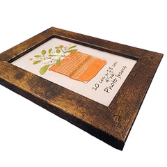 Picture Frame Set Photo Collage Multi-Size Rustic Distressed Brown Wood Tone 7pk