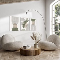 Abstract Geometric Framed Wall Art Set in Sage Green – 12×16 for Any Room