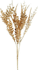 2 Gold 21 in Artificial Fern Leaf Branches Metallic Faux Greenery Stems Party Ce