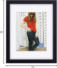 11×14 Wood and Glass Picture Frame Wall Mount Quality Decor