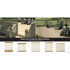 2 In. X 2 In. X 42 In. Wood Pressure-Treated Mitered B2E Baluster (16-Pack)